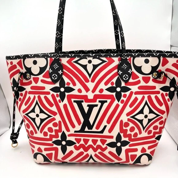 Authentic Louis Vuitton limited edition Monogram Creme Rouge Neverfull MM ❤️ - Picture 1 of 12